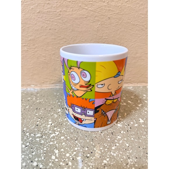 Nickelodeon 90s Characters Coffee Mug Rugrats Hey Arnold Ren Stimpy 2021 Viacom - Picture 3 of 8